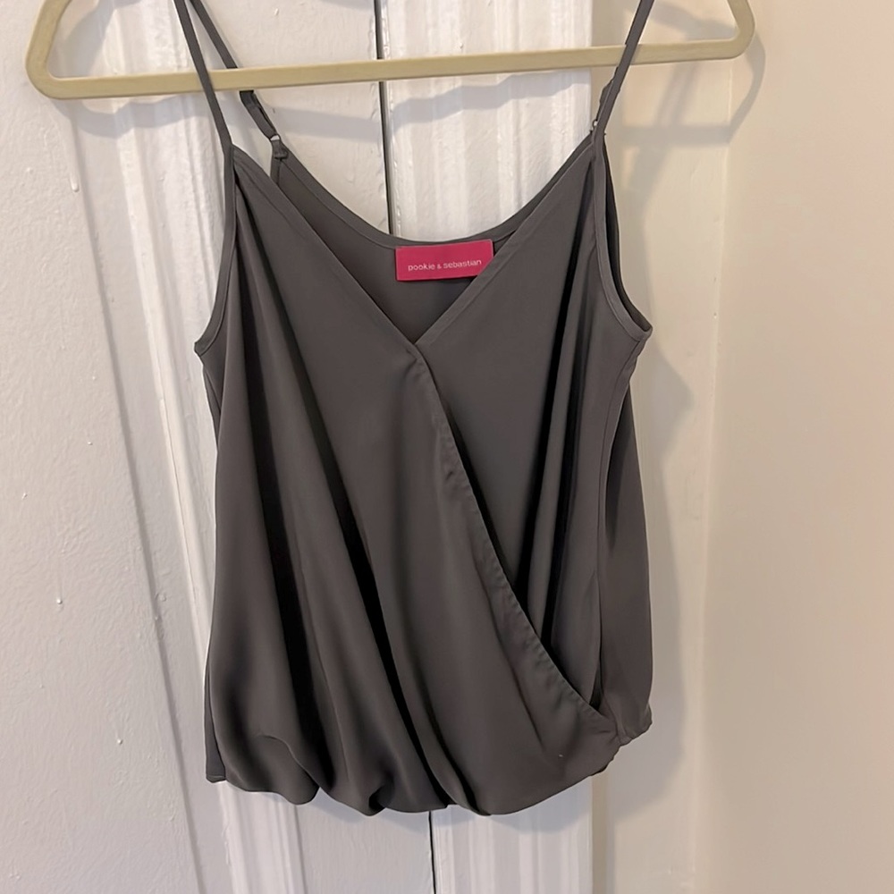 Pookie and Sebastian gray camisole